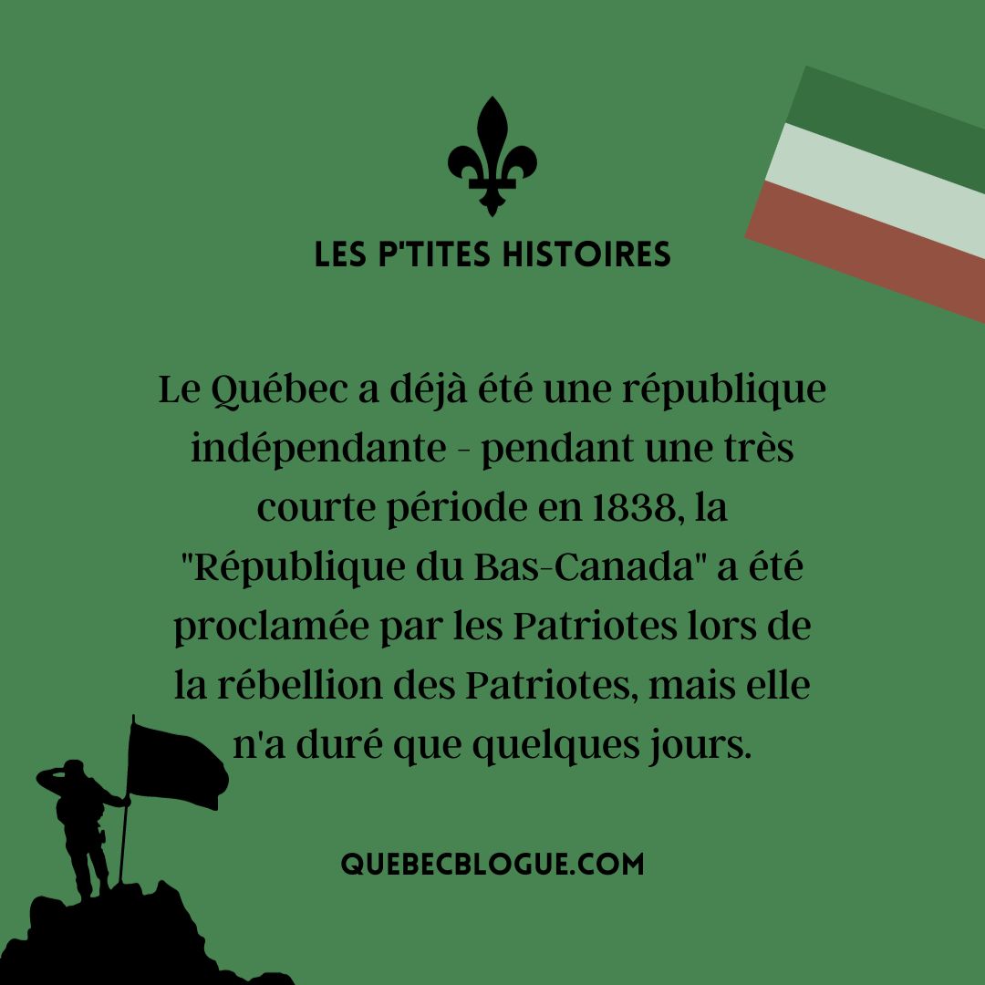 L'histoire méconnue de la République du Bas-Canada