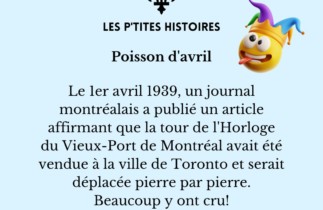 L’histoire du 1er avril 1939 : Quand Montréal a « vendu » sa tour de l’Horloge.