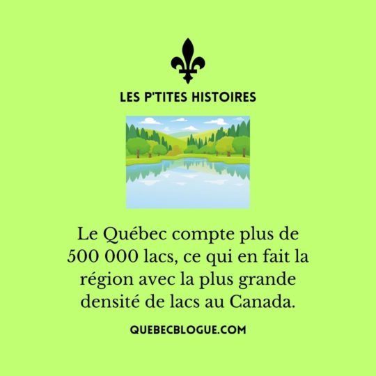 La géographie du Québec : La grande densité de lacs de la région