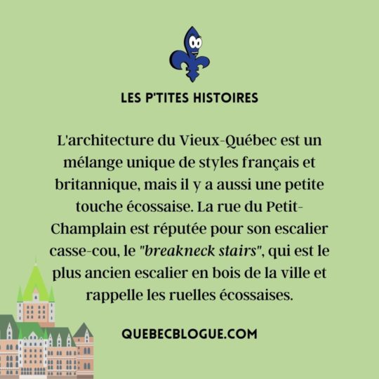 Le Vieux-Québec : Une architecture unique